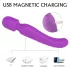 Sex HD Iris - 2-motorski grejni masažer vibrator (ljubičasti)