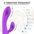 Sex HD Muses - cvetni, vodootporni grejni vibrator (ljubičasta)