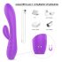 Sex HD Muses - cvetni, vodootporni grejni vibrator (ljubičasta)