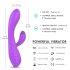 Sex HD Muses - cvetni, vodootporni grejni vibrator (ljubičasta)