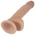Lovetoy Real Extreme - realistični dildo sa vakuumom - 21cm (natur)