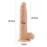 Lovetoy Real Extreme - dildo sa vakumom - 24cm