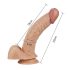 Lovetoy Real Extreme - G tačka dildo - 21cm (natur)