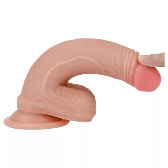 Lovetoy Natura Penis - Dvostruki prirodni dildo 18cm (prirodno)