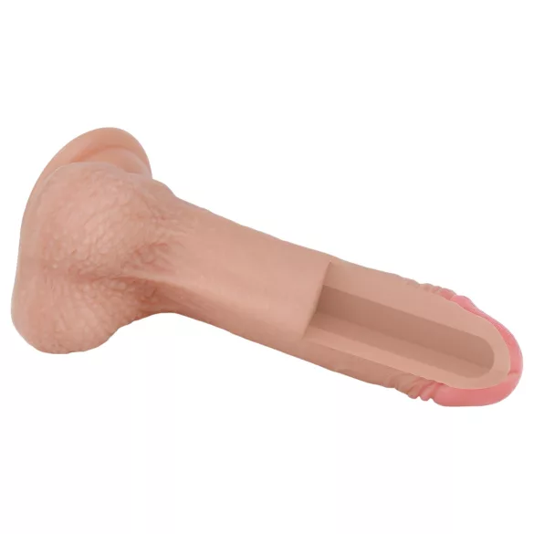 Lovetoy Natura Penis - Dvostruki prirodni dildo 18cm (prirodno)