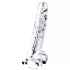 Lovetoy Flawless Transparent - dildo sa vakuumom - 19cm (proziran)