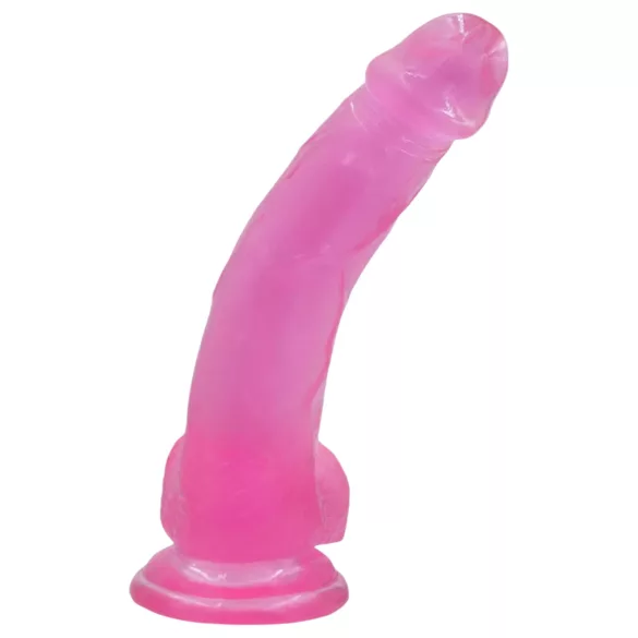 Lovetoy Jelly Studs - dildо sa vakum bazom - 20cm (ružičasti)