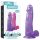 Lovetoy Jelly Stud - ljubičasti dildo sa vakumom 20cm
