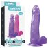 Lovetoy Jelly Stud - ljubičasti dildo sa vakumom 20cm