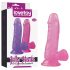 Lovetoy Jelly Studs - Dildo s vakuumskom bazom - 15cm (roze)