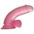 Lovetoy Jelly Studs - Dildo s vakuumskom bazom - 15cm (roze)