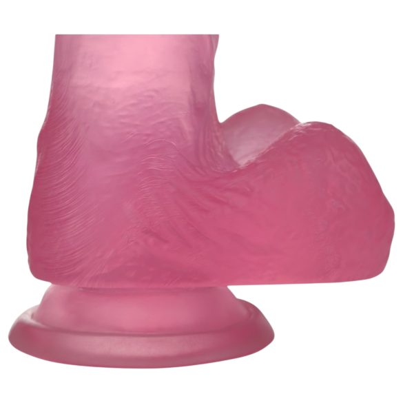 Lovetoy Jelly Studs - Dildo s vakuumskom bazom - 15cm (roze)