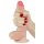 Lovetoy Sliding-Skin - dvoslojni dildo - 18cm (natur)