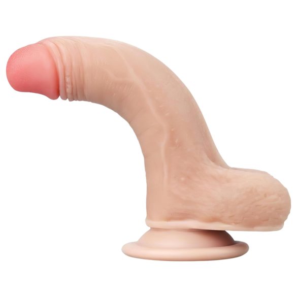 Lovetoy Sliding-Skin - dvoslojni dildo - 18cm (natur)