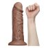 Lovetoy Chubby - realistično dildo sa vakumom - 25cm (natur)