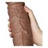Lovetoy Chubby - realistično dildo sa vakumom - 25cm (natur)
