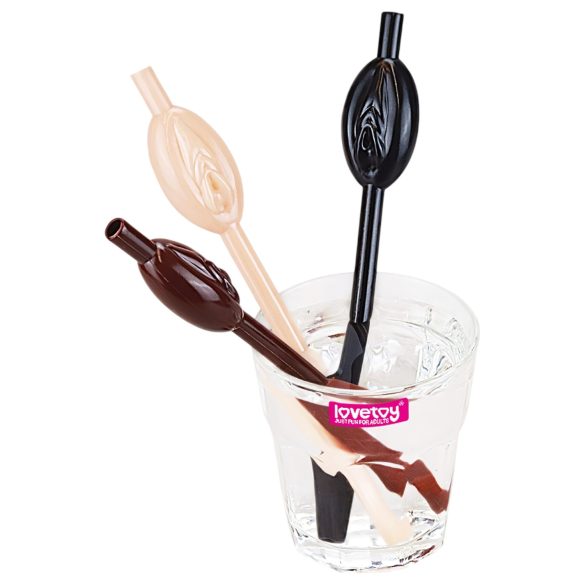 Lovetoy - slamka u obliku vagine (prirodna-smeđa-crna)