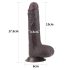 Lovetoy Sliding-Skin - slojevi dildo - 18cm (braon)