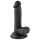 Gospodin Grub - realistični dildo sa vakuumom 17cm (crni)