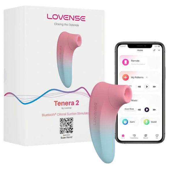 LOVENSE Tenera 2 - pametan klitoralni stimulator (plavo-roze)