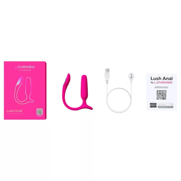 LOVENSE Lush Anal - pametni analni vibrator (roze)