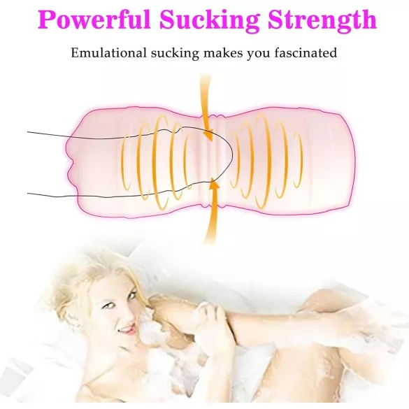 Tracy's Dog Čaša - realističan oralni masturbator sa zubima (prirodna boja)