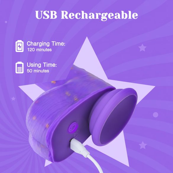 Tracy's Dog Jelivoy - Realistični Vibrator - 22cm (ljubičasti)