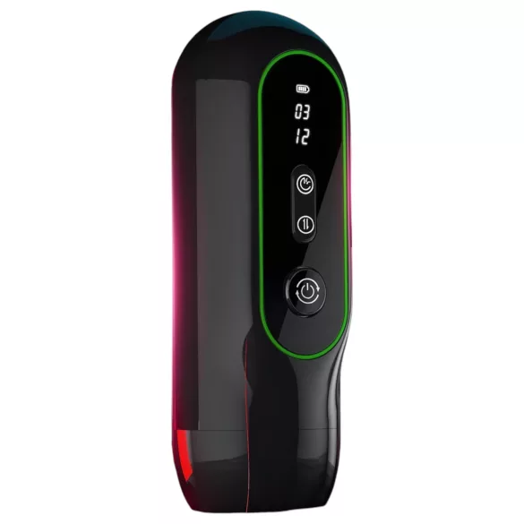 Leopard - crni vibrirajući masturbator sa pokretom gore-dole