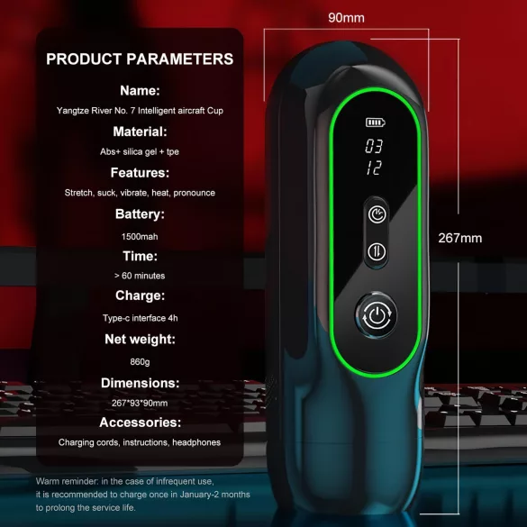 Leopard - crni vibrirajući masturbator sa pokretom gore-dole