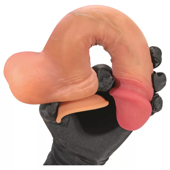 FeelSkin - ултра реалистични дилдо са тестисима - натурални (21 cm)