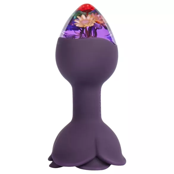 LOVISS Flower - daljinski upravljani analni vibrator (ljubičasti)
