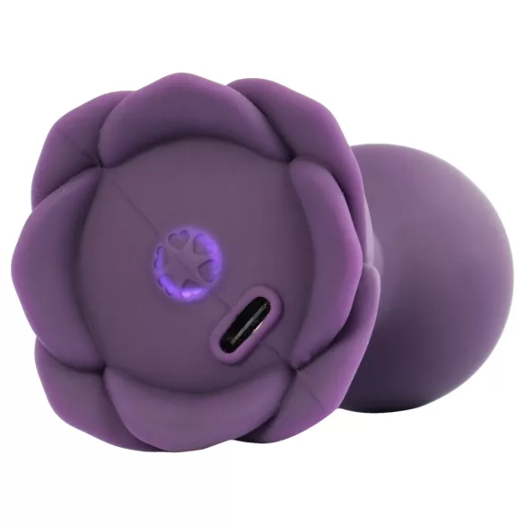 LOVISS Flower - daljinski upravljani analni vibrator (ljubičasti)