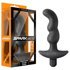 Blush Spark - vodootporni analni vibrator (crna)