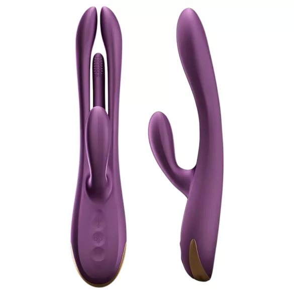 Honey Play Box Terri - pametni jezični, vibrator s rukavima za klitoris (ljubičasti)