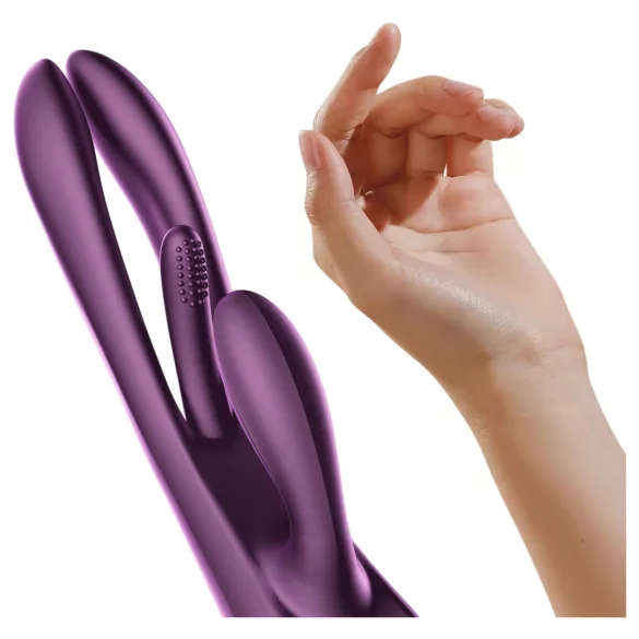Honey Play Box Terri - pametni jezični, vibrator s rukavima za klitoris (ljubičasti)