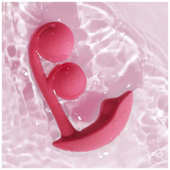 Honey Play Box Melody - pametni, biserni 2u1 vibrator (crveni)