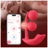 Honey Play Box Melody - pametni, biserni 2u1 vibrator (crveni)