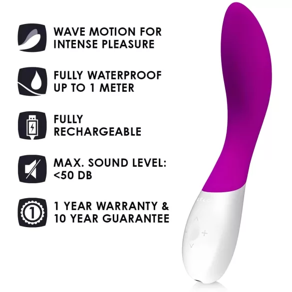 LELO Mona Wave - vodootporni G-tačka vibrator (ljubičasti)