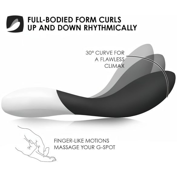 LELO Mona Wave - vodootporni G-tačka vibrator (crna)