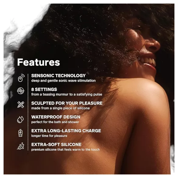 LELO Sona - talasni klitoralni stimulator (crni)