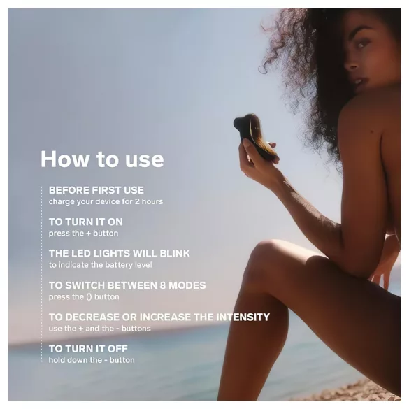 LELO Sona - talasni klitoralni stimulator (crni)