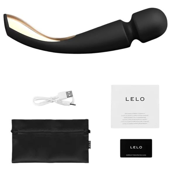 LELO Smart Wand 2 - veliki - bežični masažer vibrator (crni)