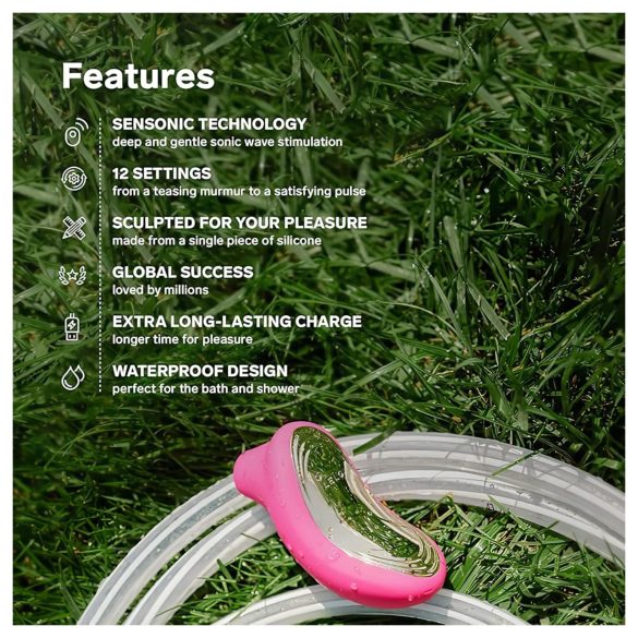 LELO Sona 2 - talasni vibrator za klitoris (trešnja)