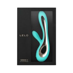   LELO Soraya 2 - водоотпорни вибратор са стимулатором клиториса (тиркиз)