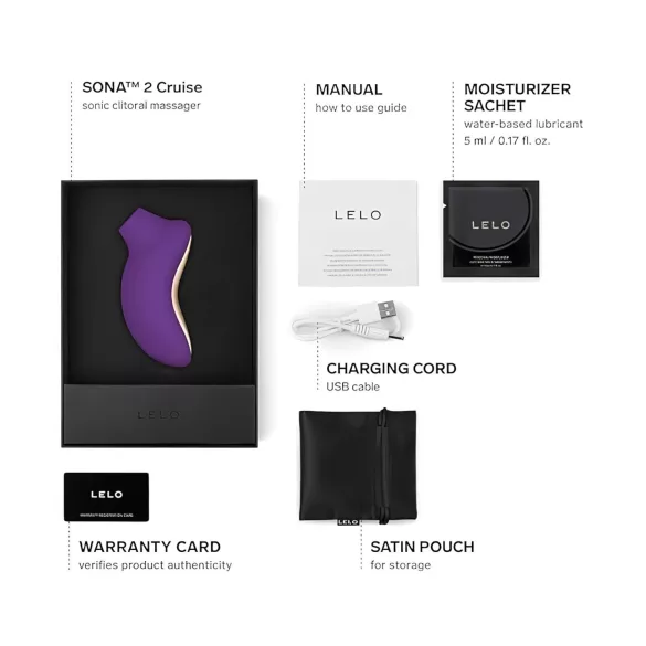 LELO Sona 2 Cruise - talasni klitoralni masažer (ljubičasta)