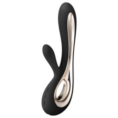   LELO Soraya 2 - punjivi, vodootporni vibrator sa dodatkom za klitoris (crni)