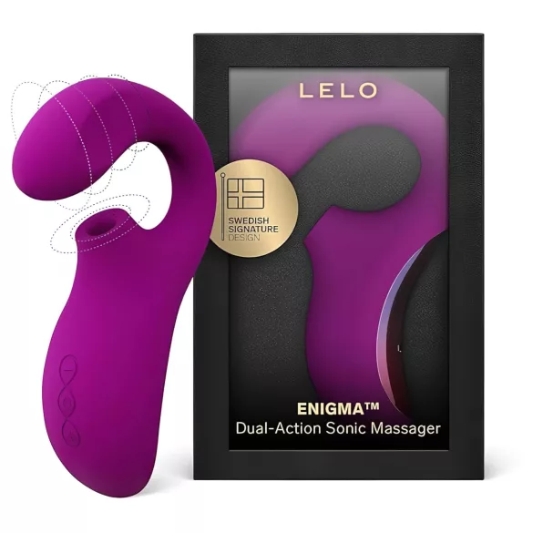 LELO Enigma - punjivi, vodootporni, 2u1 G-tačka vibrator (ljubičasti)