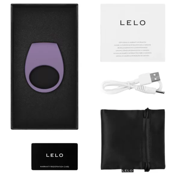 LELO Tor 3 - Vibracioni prsten za penis sa upravljanjem preko aplikacije, za muškarce (ljubičasti)
