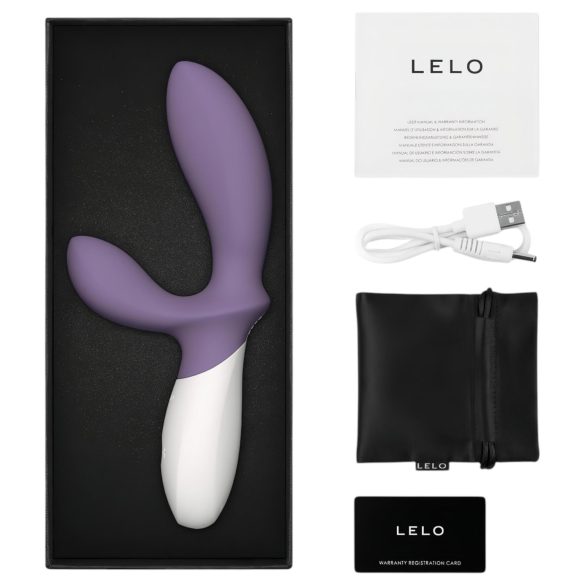 LELO Loki Wave 2 - Punjivi, vodootporni vibrator za prostatu (ljubičasti)