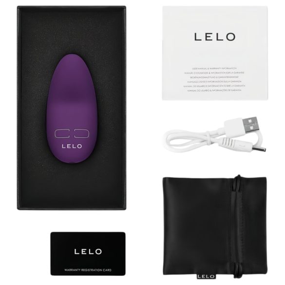 LELO Lily 3 - Punjivi, vodootporni vibrator za klitoris (tamno ljubičasti)